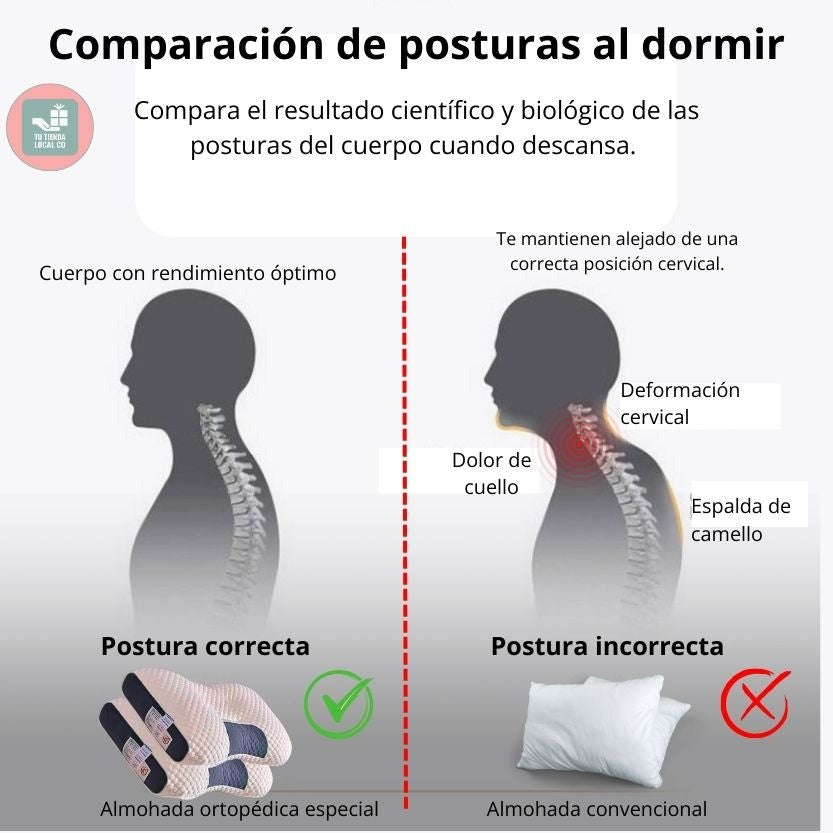 VittaCerv Almohada Ergonómica 3D Con Alienación Cervical Perfecta